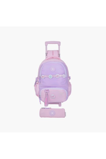 Trolley Bag for Girls 13+ Years with Front & Side Pockets - 18 Inch