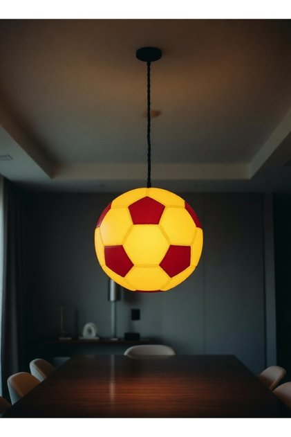 Sarı kırmızı Futbol Topu Avize