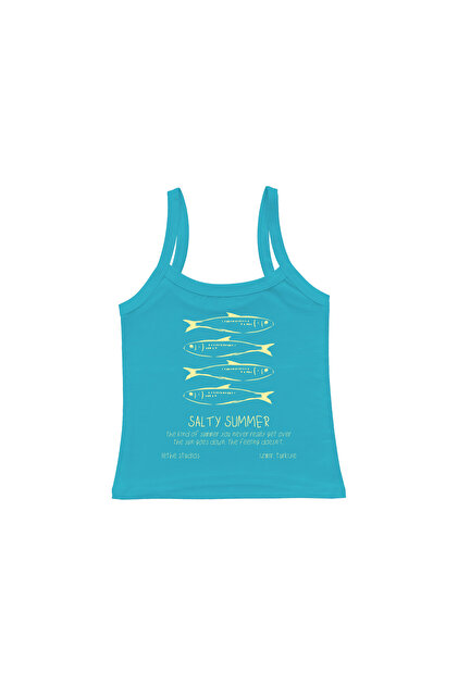 Salty Summer Baskılı Askılı Bluz
