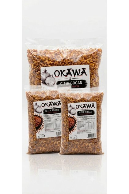 Kıtır Çıtır Soğan Kızartılmış Crispy Onion 1 Kg X 3 adet