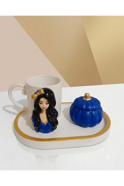 Water Design House Handmade Girl Figure Presentation Cup Coffee Cup
