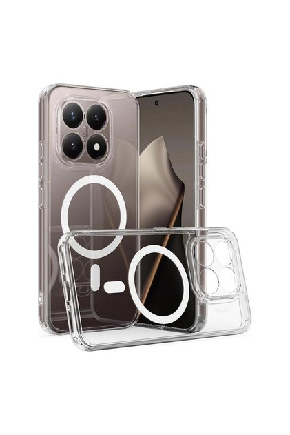Xiaomi Mi 15t Compatible Case Non-Yellowing Clearmag Case (M-Safe Compatible) Transparent