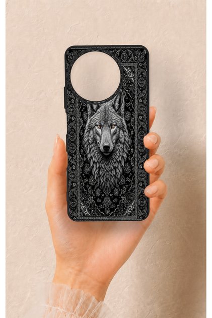 Realme 11 Compatible Ethnic Wolf Pattern Silicone Case