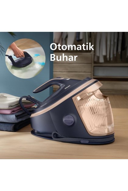 ELVT Yeni ModelPerfectCare Buhar Kazanlı Ütü 7000 Serisi, 650g Sürekli Buhar, SteamGlide Elite Taban, Otomatik Akıllı Buhar,1.5 LİTRE ZAHMETSIZ ÜTÜLEME