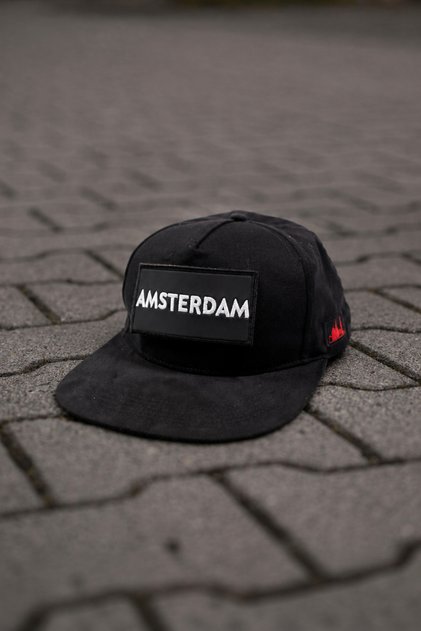 Black Hiphop Snapback Hat with Interchangeable City Embroidery Patch – Urban Baseball Cap with Flat Brim