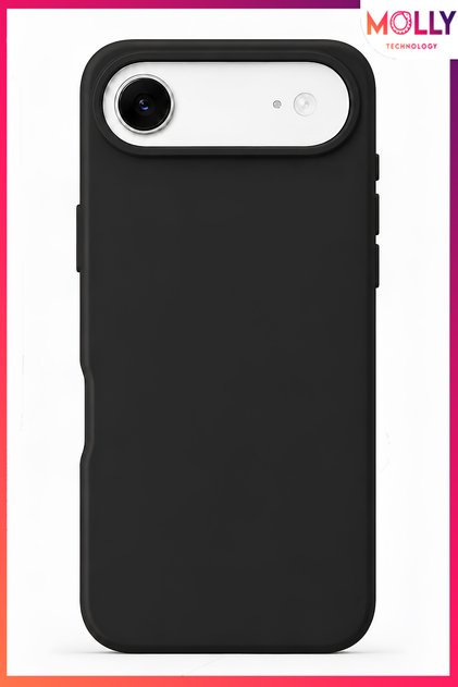 Black Liquid Inside Velvet Matte Silicone Case for iPhone 17 Air