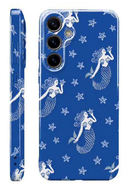 Samsung S25 Fe Mermaid Protect Slim Glossy Full Cover Print Camera Protected Phone Case