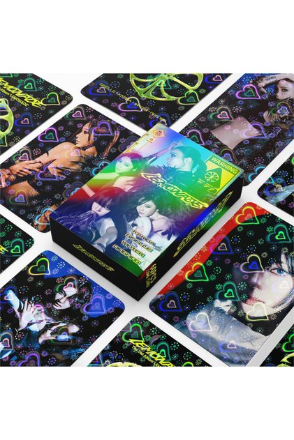 AESPA '' Lemonade '' Çift Yön Baskılı Hologramlı / Lomo Card Seti (60 Pcs)