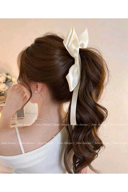 Large Bow Hair Clip – Women's Stylish Ribbon Hair Accessory