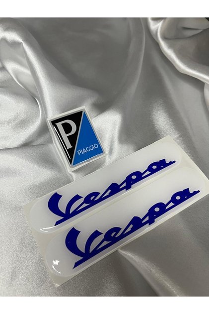 VESPA 3LÜ SET DAMLA STİCKER Motor Aksesuarı Etiket Sticker