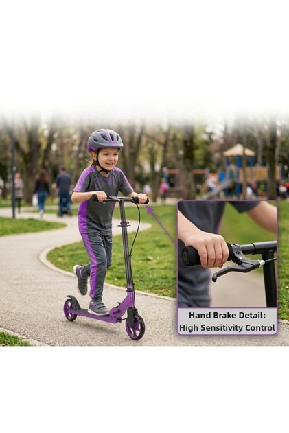 Coolwheelss 2-Wheel Kids Scooter with Hand Brake (Ages 8+)