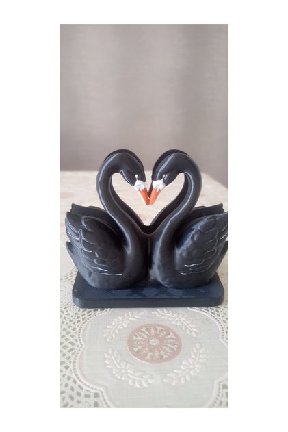 Napkin Holder, Decorative Stylish Kitchen Presentation Napkin, Swan Figured Napkin Stand, Table Top Design