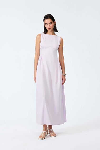 Rochie din poplin caiac