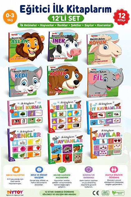 Educational My First Books Animals Set - Educational My First Books Series Set of 12