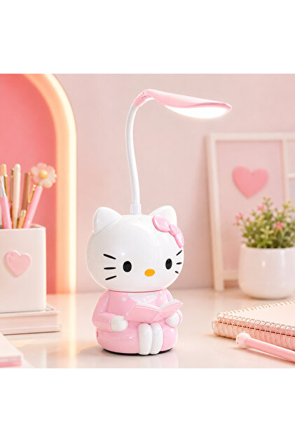 Store Hello Kitty Masa Lambası – LED Işıklı Eğlenceli Sevimli