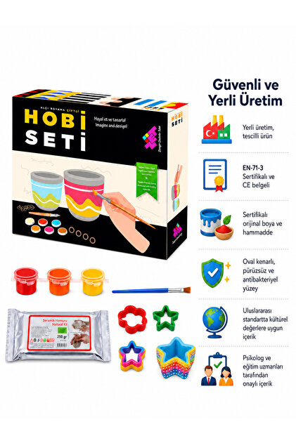 Zet Zeka Hobi Seti Alçı Boyama Çiftli 5+ Yaş 1+ Oyuncu - Fiyatı