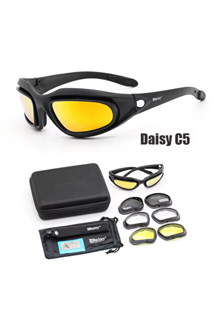 Daisy Usa Mılıtary C5 4 Lensli Polarize Taktikal Gözlük no