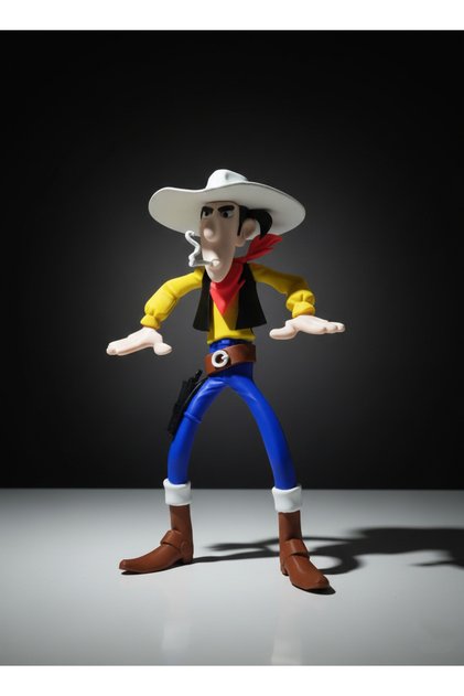Lucky Luke (Red Kit) Figür – 29 cm | 3D Baskı, PLA, Koleksiyonluk Dekoratif Ürün