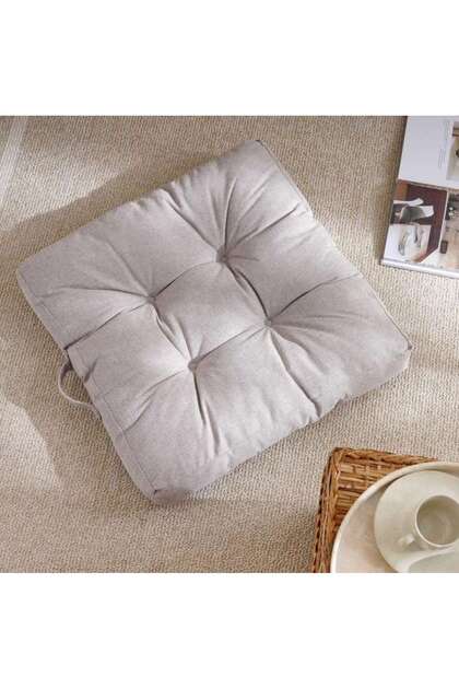 Marbella Water Repellant Outdoor Filled Floor Cushion 40x40x5cm - Grey