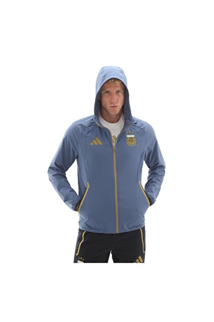 adidas JZ6313-E Afa Arjantin Erkek Yağmurluk-Rüzgarlık Mavi
