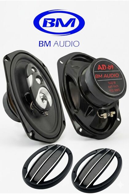 Bm Audio A/d/s 940 Watt 6x9inç 16x24cm Tweeterli 4 Yollu Oval