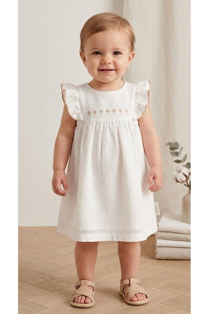 100% Cotton Wafel Fabric Summer Airy Children's Dress