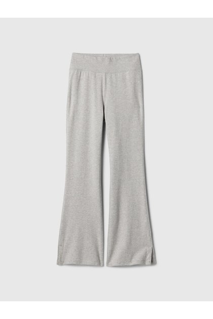 Kız Çocuk Gri Streç Jersey Legging Flare Tayt