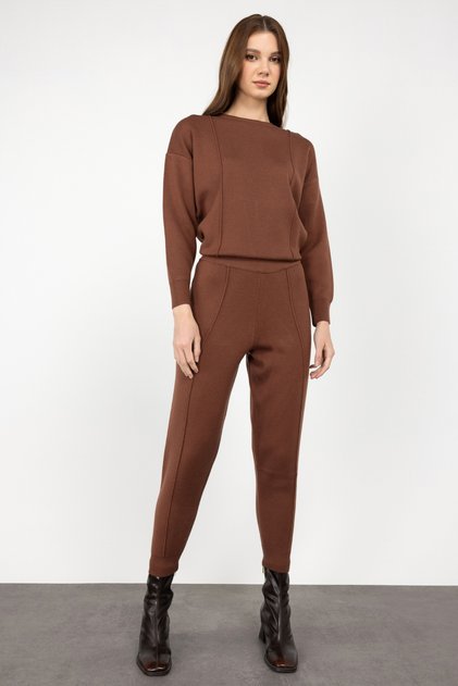 Kadın Minimalist Yüksek Bel Midi Pantolon - Günlük Kullanım İçin İdeal