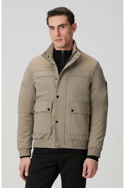 Açık Haki Bomber Mont