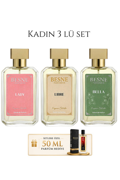 Besne Parfüm Kadın 3’lü Set Bella Lady Besnelıbre