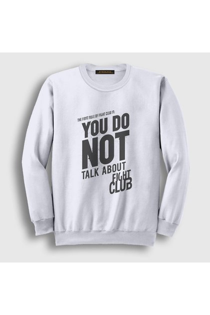 Unisex White Rule Movie Fight Club Fight Club Sweatshirt244611tt