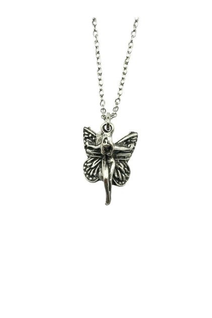 Unisex Necklace with Butterfly Winged Fairy Girl Figure – Fantastic & Elegant Style Icon