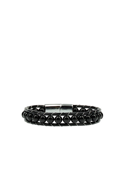 Leather Bead Bracelet