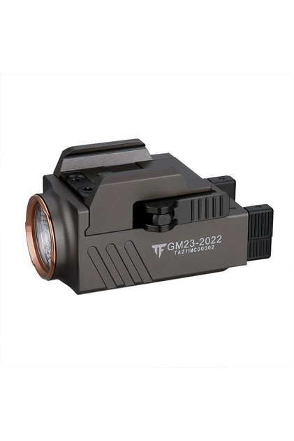 بطارية ليثيوم بوليمر سوداء رمادية مصابيح يدوية LED تكتيكية Trustfire GM23 صغيرة 800 لومن USB Rec
