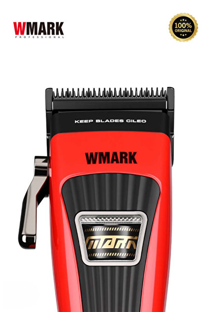 Wmark NG-V1 Kırmızı Profesyonel Saç Kesme Makinesi | 8500 RPM BLDC