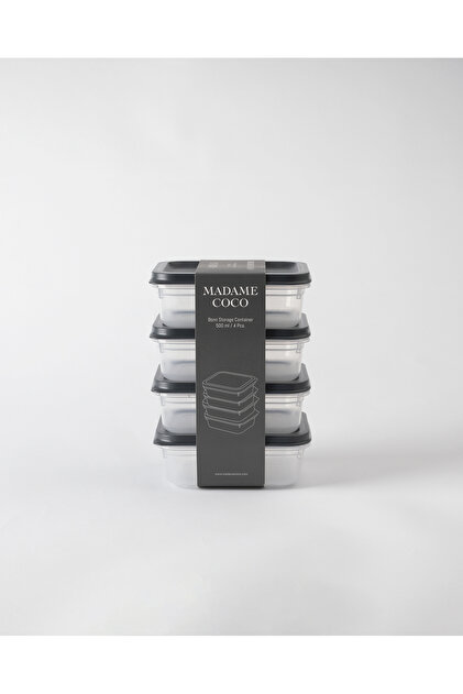 Madame Coco Bonn 4'lü Saklama Kabı - Füme - 4x500 ml - Fiyatı