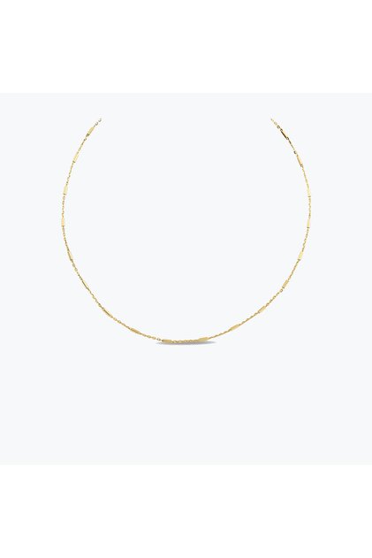 Goldium Minimal Çubuk Detay Choker