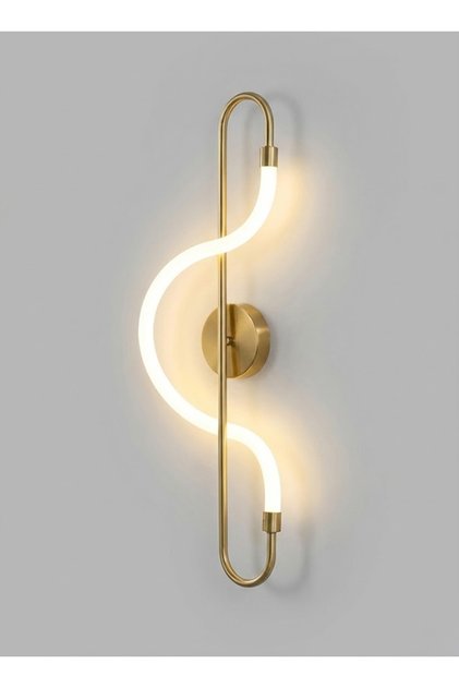 Modern Lighting, Modern wall lamp, Light, Linear Rope wall lamp, Antique Bronze Color, 64x26 cm, Sutiable for bedroom and living room, Rope Material