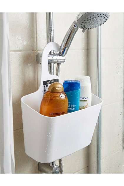 Askılı Düzenleyici Sepet - Banyo Askısı - Şampuanlık Sabunluk - Banyo Organizeri - Duş Organizeri Duş Rafı Banyo Rafı