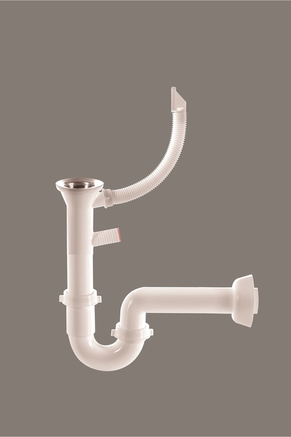 S-700-KSTD KÜÇÜK GİDERLİ KÜVETTEN TAŞMALI EVYE SİFONU