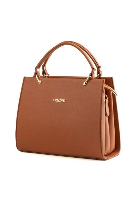 Stylish Tan Shoulder Bag Modern Design Convenient Women's Bag