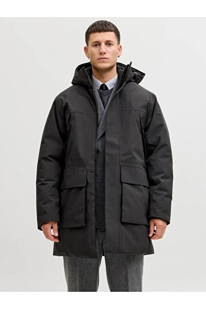 Jack & Jones Erkek Jprccmoon Su Geçirmez Kapüşonlu Kaban 12280904