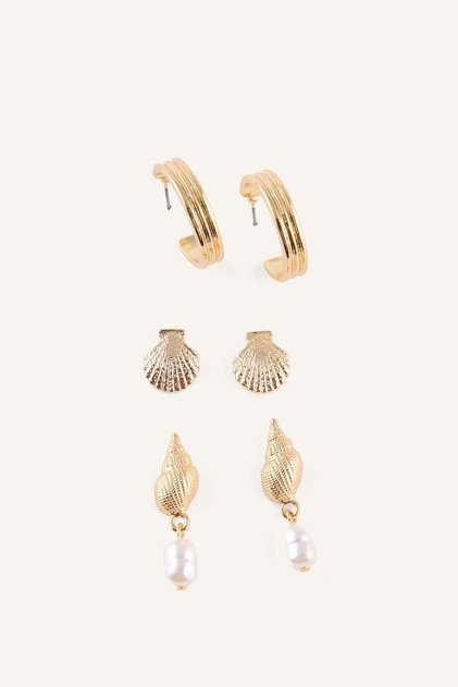 Women's 3-Piece Earrings H4353Axns