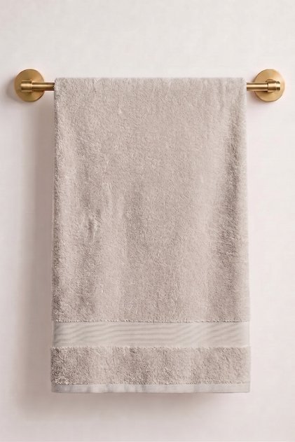 Sevim Bath Towel 70X140 cm - Beige 100% Cotton