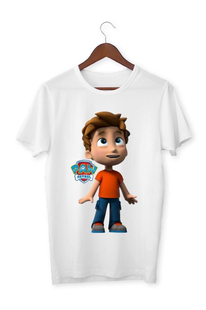 Paw Patrol Alex Porter Printed Kids/Adult T-Shirt White Short Sleeve