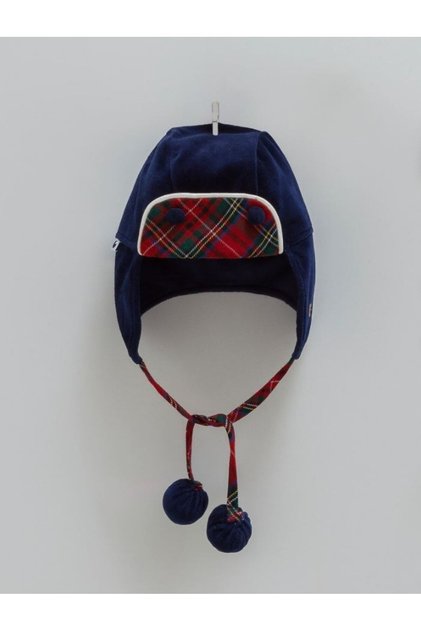 İncibaby 100% Cotton Soft Winter Velvet Hat & Inner Cotton Knitted Fabric