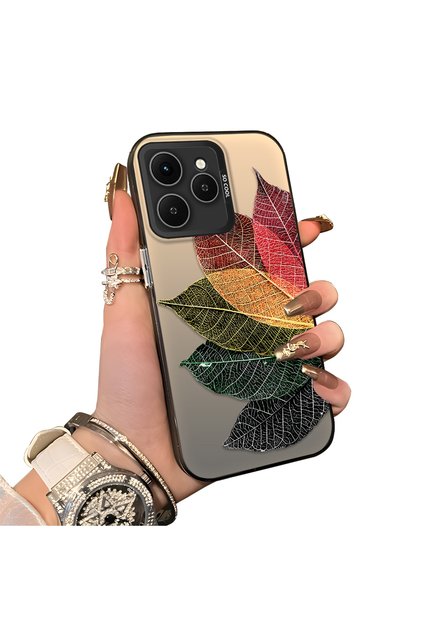 Tecno Spark 40 Compatible Hard Acrylic Back Silicone Edge Lens Protection Case