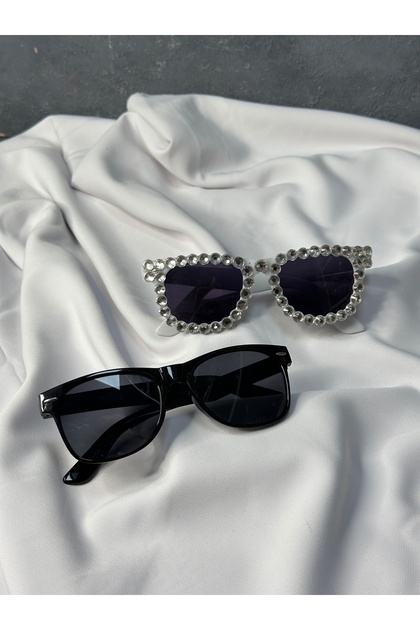 Special Sunglasses with Stones for Groom and Bride Glasses for Wedding Photo Shoot