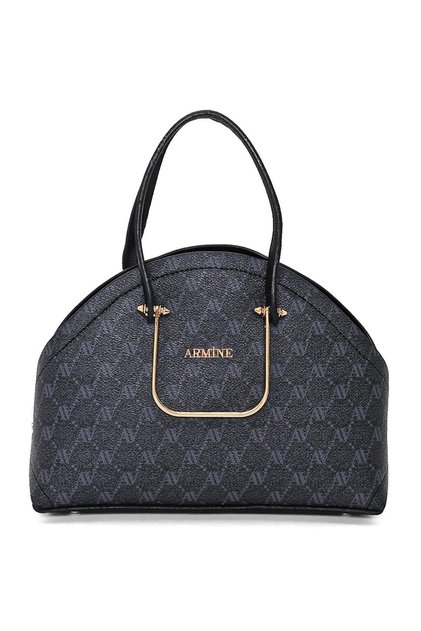 365 Women's Stylish Hand & Shoulder Bag with Dotted Double Handle and Multiple Compartments