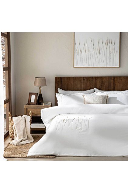 Endı Bamboo Single Duvet Cover Set 160X220 cm Ecru